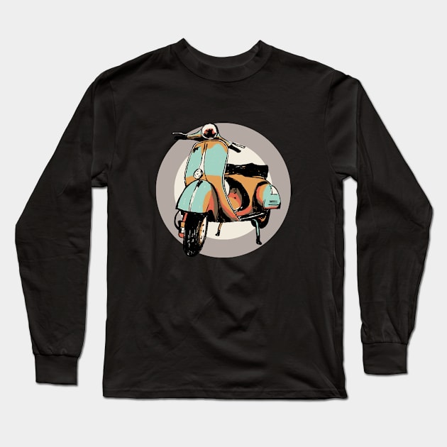 vespa scooter Long Sleeve T-Shirt by frankymonty